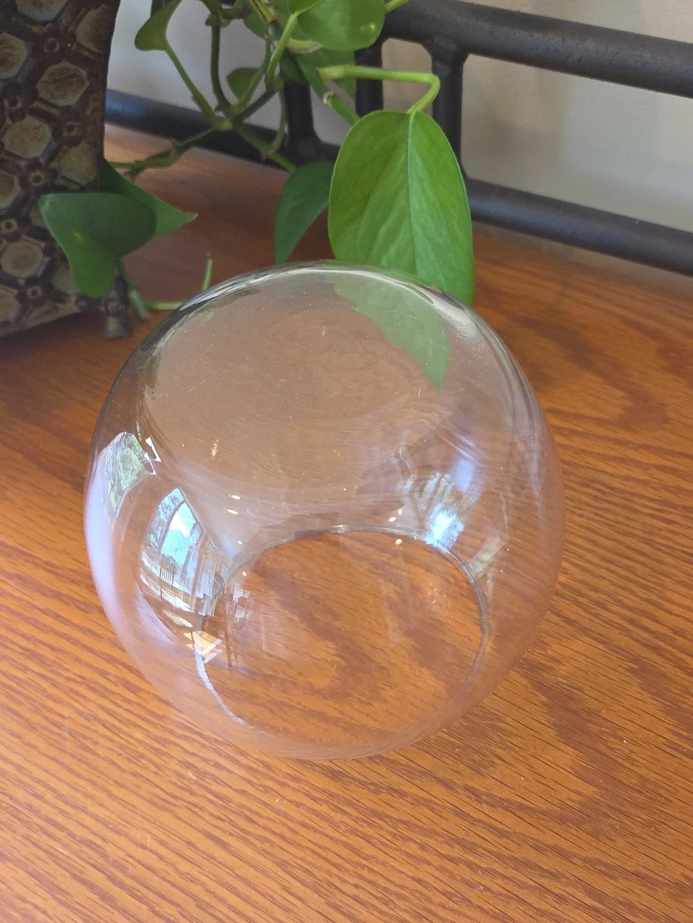 Clear Glass Fishbowl Vase